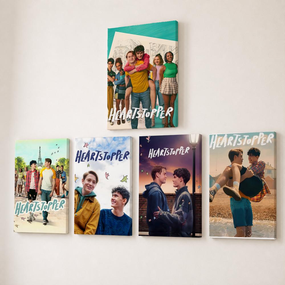 Canvas Wrap Ready - TV Hot H-Heartstopper Film Gemälde Kalligraphie