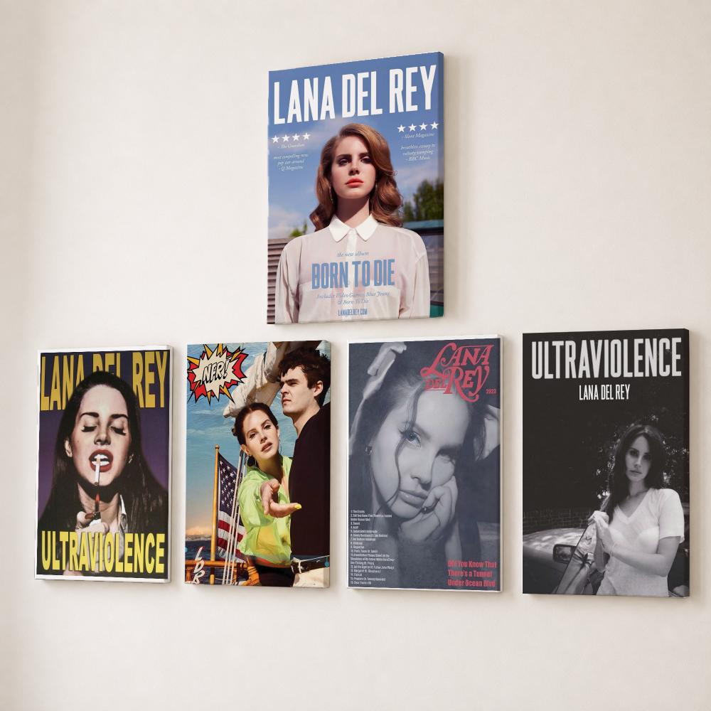 Canvas Wrap Ready - Berühmte Sängerin L-Lana Del Rey Gemälde
