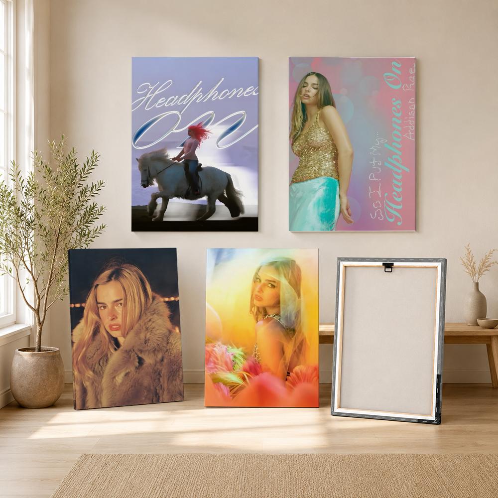Sängerin A-addison Rae Gemälde – Canvas Wrap Ready Bewertung und Preis