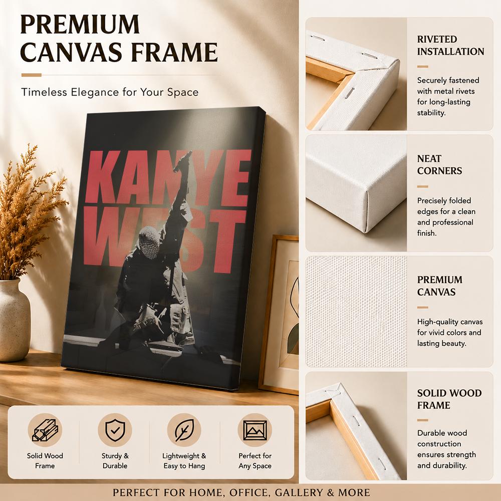 Rapper-Sänger K-Kanye West Gem – Canvas Wrap Ready Bewertung und Preis