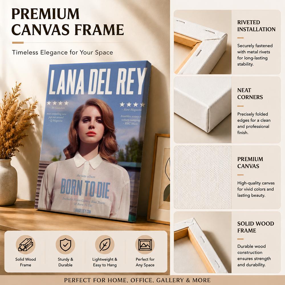 Berühmte Sängerin L-Lana Del R – Canvas Wrap Ready Bewertung und Preis